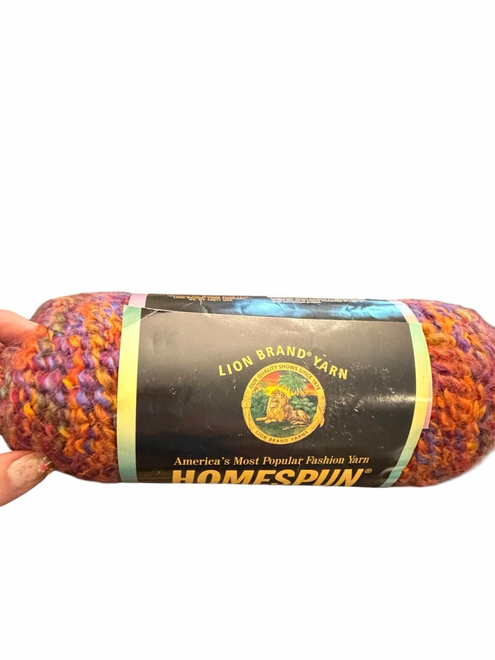 Lion Brand Yarn Homespun CORINTHIAN #345 1 Skein New 185 Yards 6 Oz Bulky
